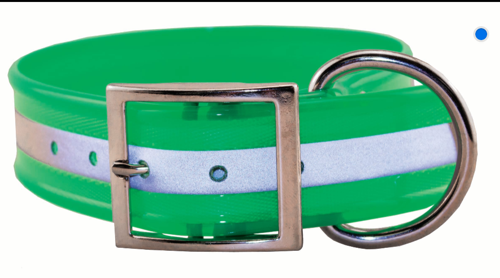 Reflective wide 1 1/2" collar