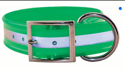 Reflective wide 1 1/2" collar