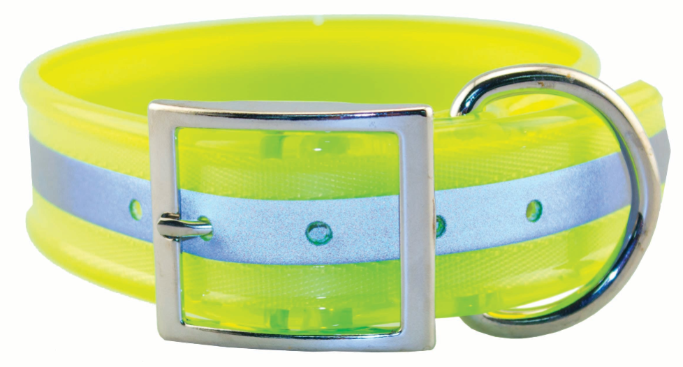 Reflective wide 1 1/2" collar